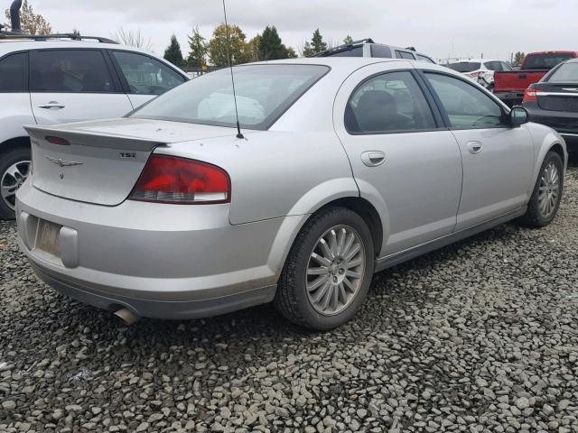 1C3EL36R75N645568 - 2005 CHRYSLER SEBRING SP SILVER photo 4