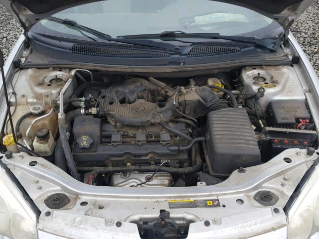 1C3EL36R75N645568 - 2005 CHRYSLER SEBRING SP SILVER photo 7