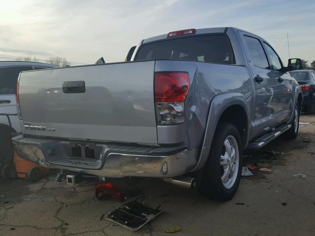 5TBEV541X8S482629 - 2008 TOYOTA TUNDRA CRE SILVER photo 4