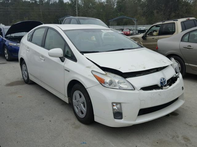 JTDKN3DUXB5366238 - 2011 TOYOTA PRIUS WHITE photo 1