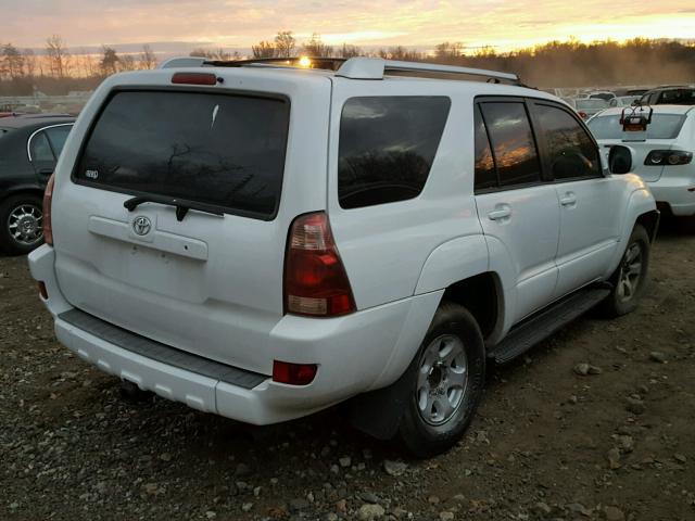 JTEBU14R140041198 - 2004 TOYOTA 4RUNNER SR WHITE photo 4