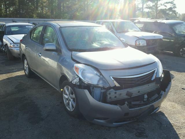 3N1CN7AP0DL880096 - 2013 NISSAN VERSA S GRAY photo 1