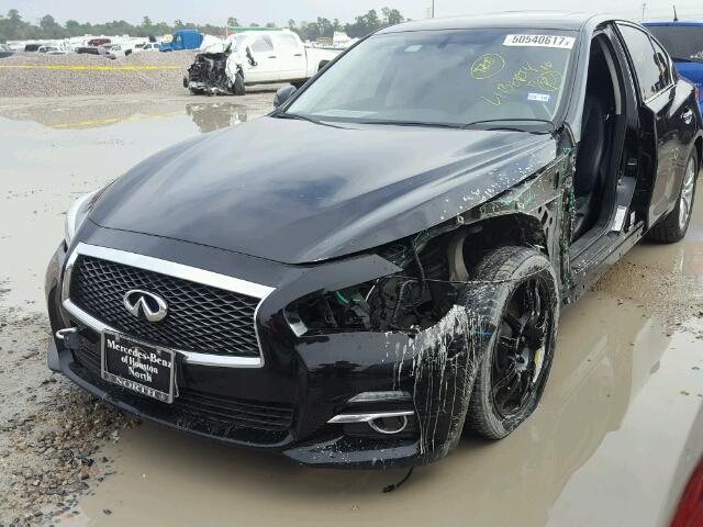 JN1BV7AP4EM671804 - 2014 INFINITI Q50 BASE BLACK photo 2