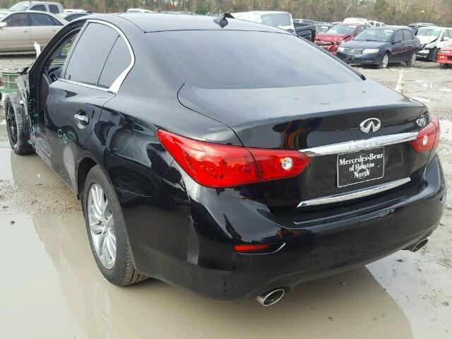 JN1BV7AP4EM671804 - 2014 INFINITI Q50 BASE BLACK photo 3