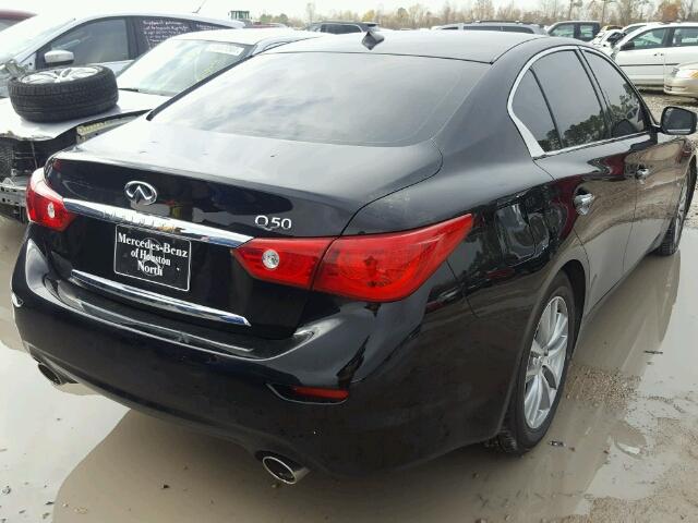 JN1BV7AP4EM671804 - 2014 INFINITI Q50 BASE BLACK photo 4