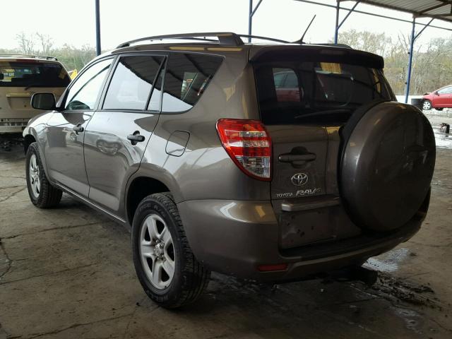 2T3ZF4DV0AW026484 - 2010 TOYOTA RAV4 BROWN photo 3