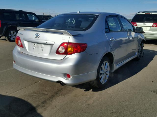 2T1BU4EE3AC287768 - 2010 TOYOTA COROLLA BA SILVER photo 4