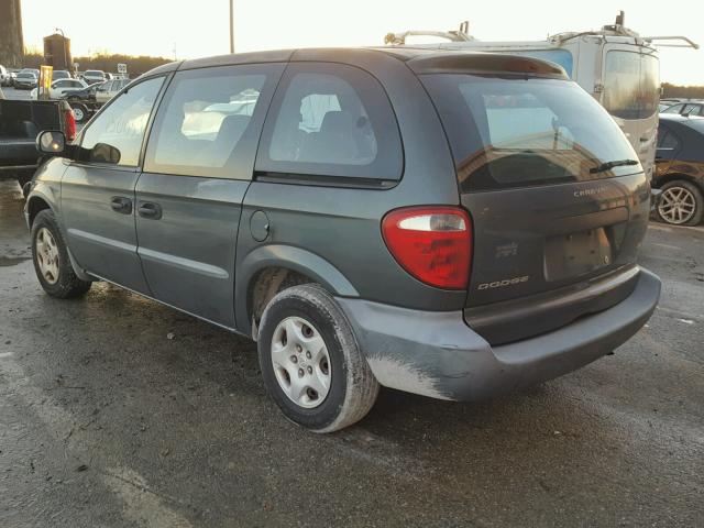 1B4GP25362B545049 - 2002 DODGE CARAVAN SE GREEN photo 3