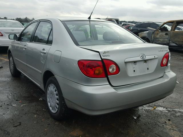 JTDBR32E742036027 - 2004 TOYOTA COROLLA CE SILVER photo 3