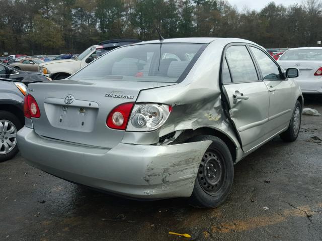 JTDBR32E742036027 - 2004 TOYOTA COROLLA CE SILVER photo 4