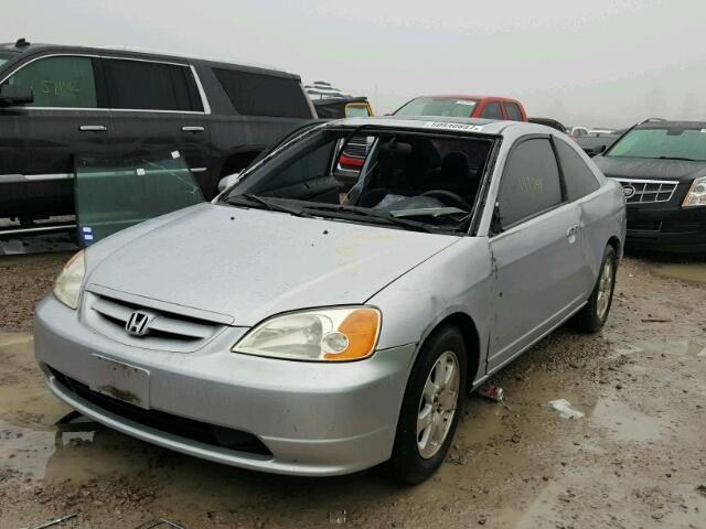 1HGEM22933L022502 - 2003 HONDA CIVIC EX SILVER photo 2