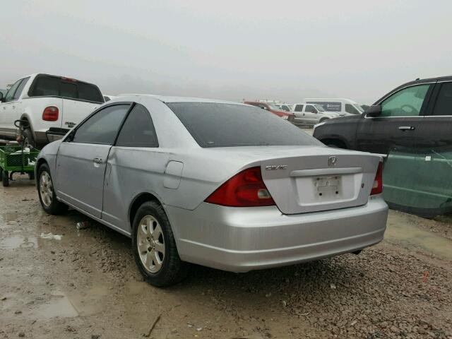 1HGEM22933L022502 - 2003 HONDA CIVIC EX SILVER photo 3