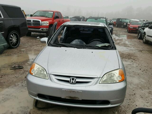 1HGEM22933L022502 - 2003 HONDA CIVIC EX SILVER photo 9