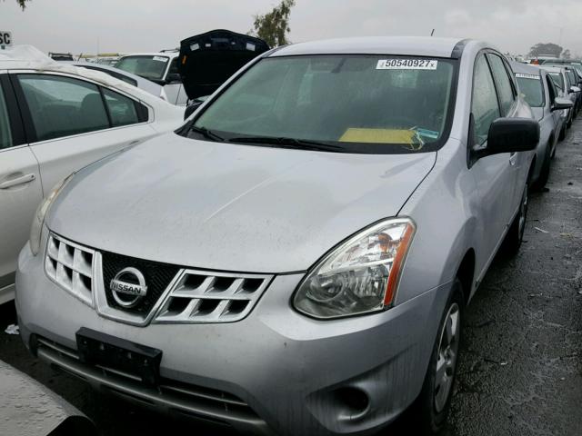 JN8AS5MVXDW132143 - 2013 NISSAN ROGUE S SILVER photo 2