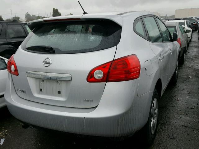 JN8AS5MVXDW132143 - 2013 NISSAN ROGUE S SILVER photo 4