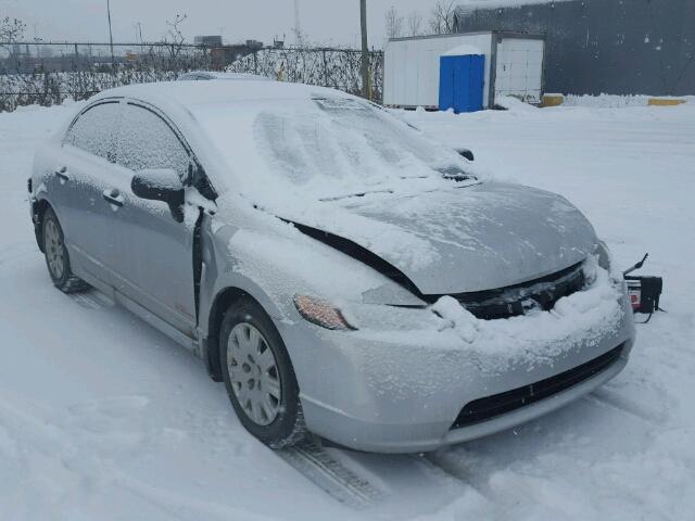 2HGFA15248H112879 - 2008 HONDA CIVIC DX SILVER photo 1