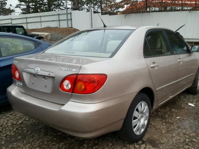 1NXBR32E43Z154857 - 2003 TOYOTA COROLLA CE SILVER photo 4