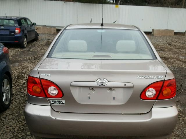 1NXBR32E43Z154857 - 2003 TOYOTA COROLLA CE SILVER photo 9