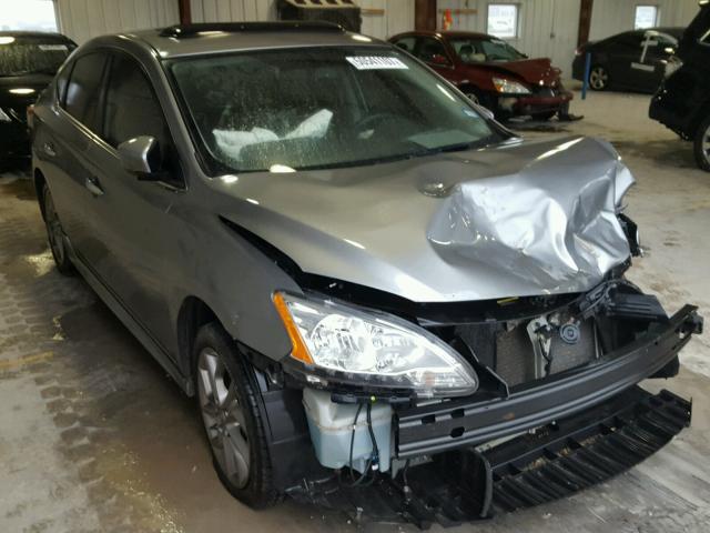 3N1AB7AP8EY301568 - 2014 NISSAN SENTRA S GRAY photo 1