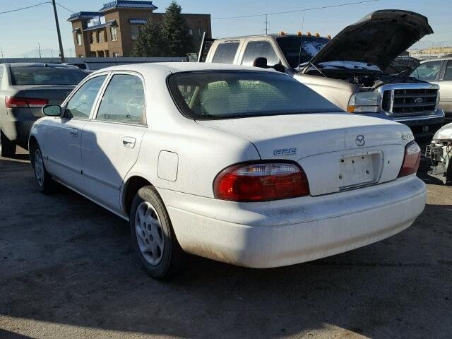 1YVGF22C025295763 - 2002 MAZDA 626 LX WHITE photo 3