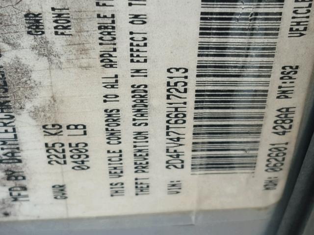 2D4FV47T66H172513 - 2006 DODGE MAGNUM SE SILVER photo 10