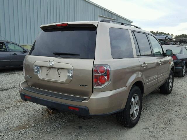 5FNYF18666B008095 - 2006 HONDA PILOT EX TAN photo 4