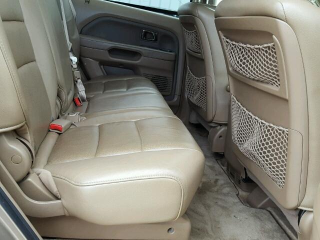 5FNYF18666B008095 - 2006 HONDA PILOT EX TAN photo 6