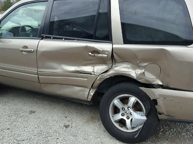 5FNYF18666B008095 - 2006 HONDA PILOT EX TAN photo 9