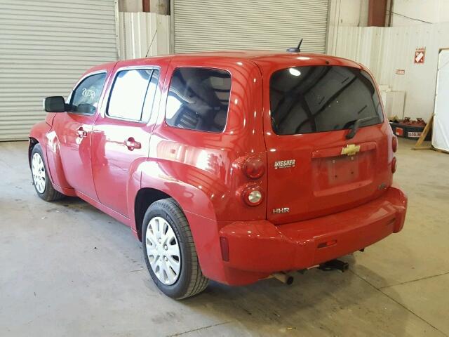 3GNBAADB9AS612139 - 2010 CHEVROLET HHR LS RED photo 3