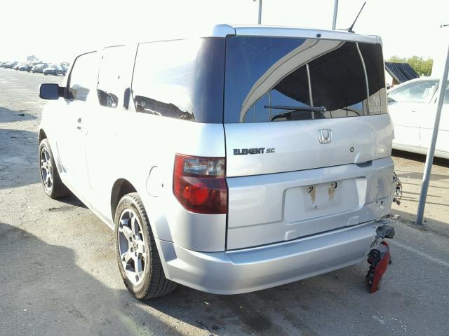 5J6YH18957L007582 - 2007 HONDA ELEMENT SC SILVER photo 3