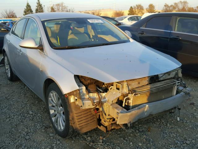 W04GN5ECXB1007741 - 2011 BUICK REGAL CXL SILVER photo 1