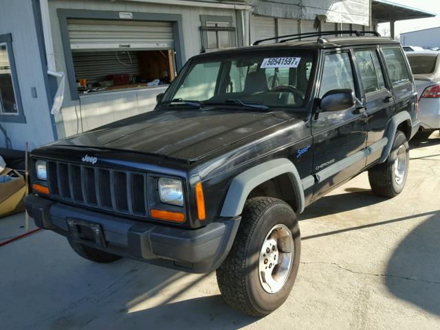 1J4FJ68S4WL156608 - 1998 JEEP CHEROKEE S BLACK photo 2