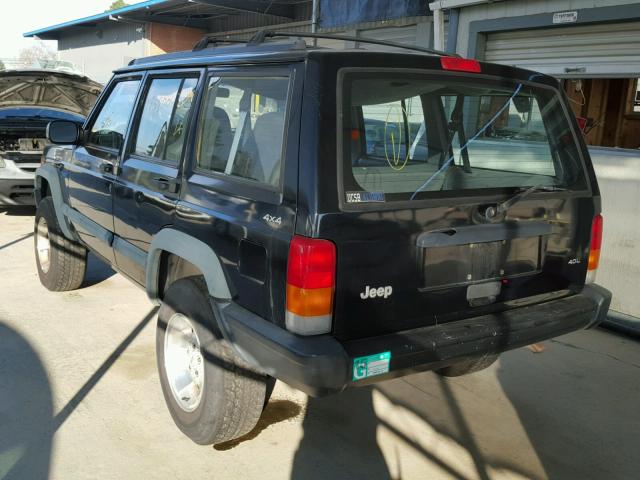 1J4FJ68S4WL156608 - 1998 JEEP CHEROKEE S BLACK photo 3