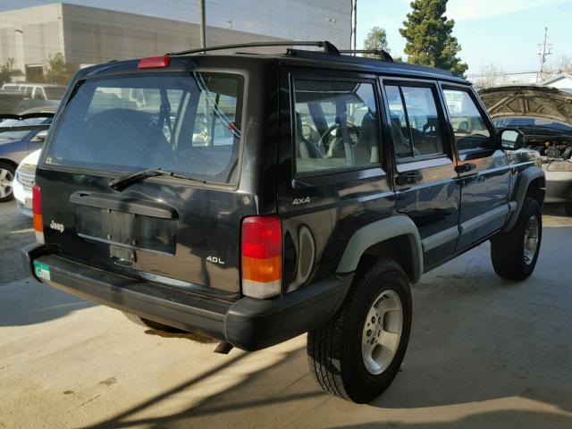 1J4FJ68S4WL156608 - 1998 JEEP CHEROKEE S BLACK photo 4