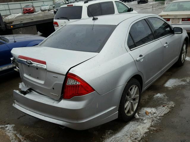 3FAHP0JG7CR417278 - 2012 FORD FUSION SEL SILVER photo 4