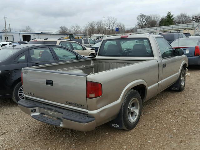 1GCCS14501K139232 - 2001 CHEVROLET S TRUCK S1 TAN photo 4