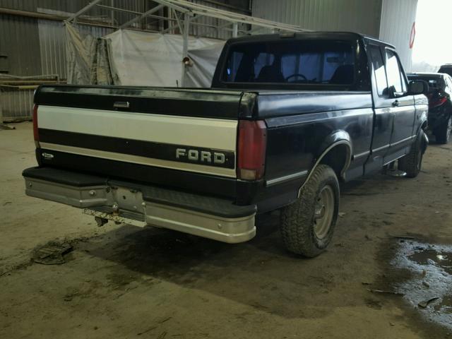 1FTEX15N9PKB87975 - 1993 FORD F150 BLACK photo 4