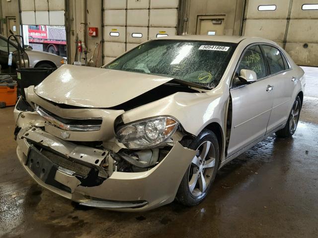 1G1ZC5EU4CF294309 - 2012 CHEVROLET MALIBU 1LT BEIGE photo 2