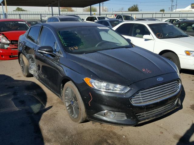 3FA6P0H92DR168730 - 2013 FORD FUSION SE BLACK photo 1