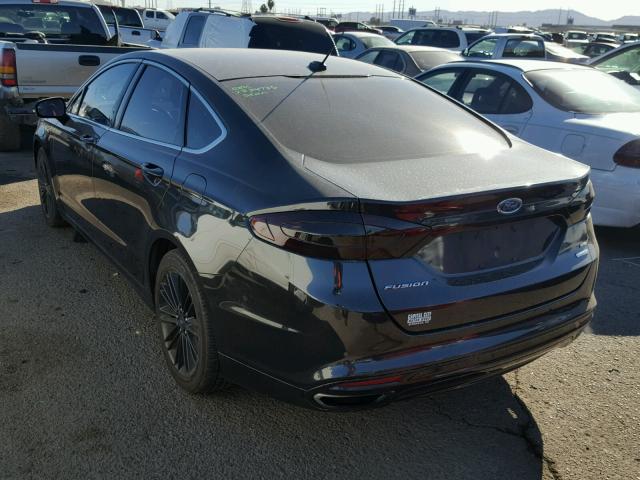 3FA6P0H92DR168730 - 2013 FORD FUSION SE BLACK photo 3