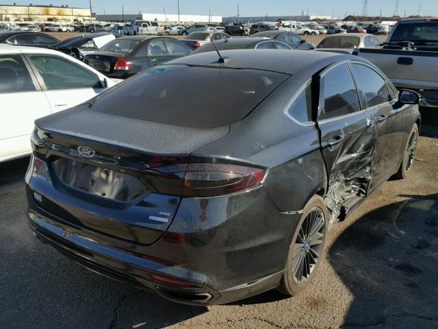 3FA6P0H92DR168730 - 2013 FORD FUSION SE BLACK photo 4