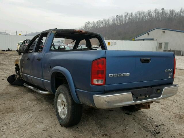 1D7HU18N44S596016 - 2004 DODGE RAM 1500 S BLUE photo 3