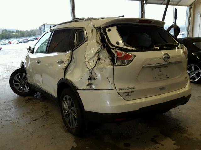 5N1AT2MT0FC860849 - 2015 NISSAN ROGUE S WHITE photo 3