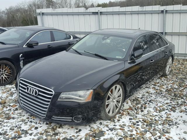 WAURMAFD7EN000662 - 2014 AUDI A8 L TDI BLACK photo 2