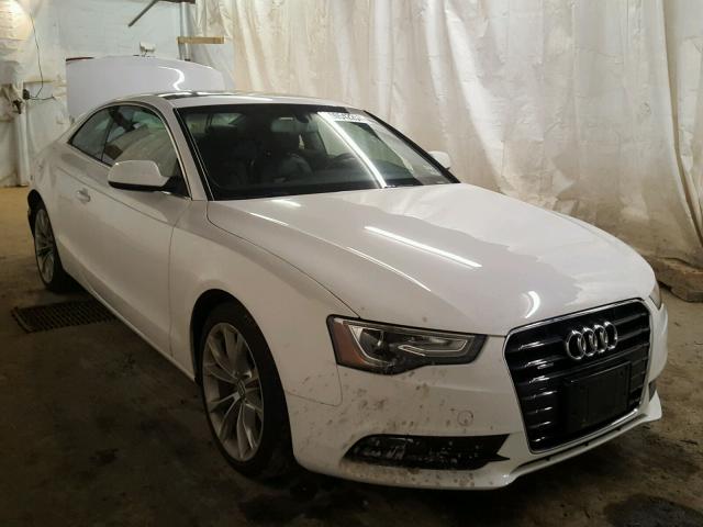 WAULFAFR0DA001900 - 2013 AUDI A5 PREMIUM WHITE photo 1