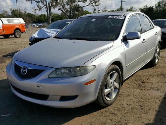 1YVFP80C145N44721 - 2004 MAZDA 6 I SILVER photo 2