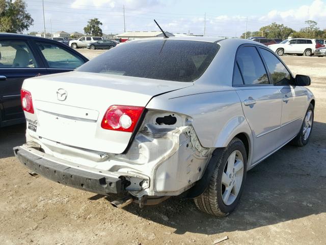 1YVFP80C145N44721 - 2004 MAZDA 6 I SILVER photo 4