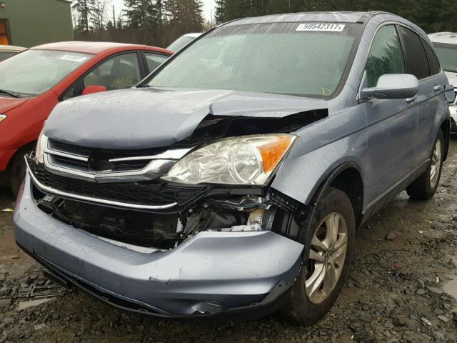 5J6RE3H7XBL012048 - 2011 HONDA CR-V EXL BLUE photo 2