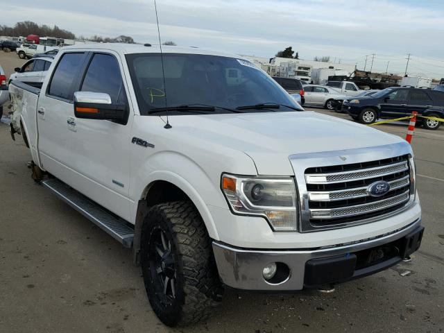 1FTFW1ET6DFA25375 - 2013 FORD F150 SUPER WHITE photo 1