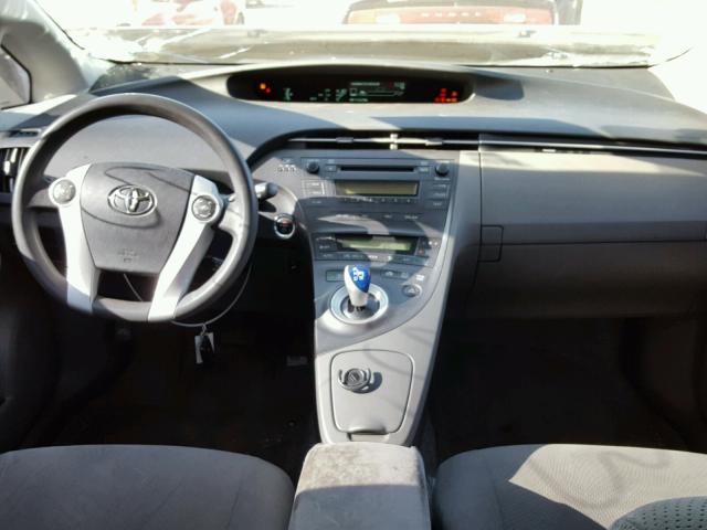 JTDKN3DU4A0171005 - 2010 TOYOTA PRIUS SILVER photo 9